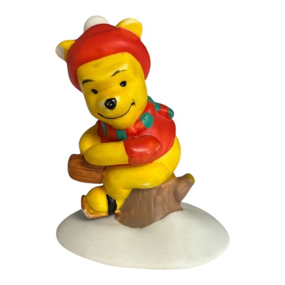 Disney Winnie the Pooh Winter Figurine Set – Piglet, Pooh, Kanga & Roo – Christm - Picture 6 of 7